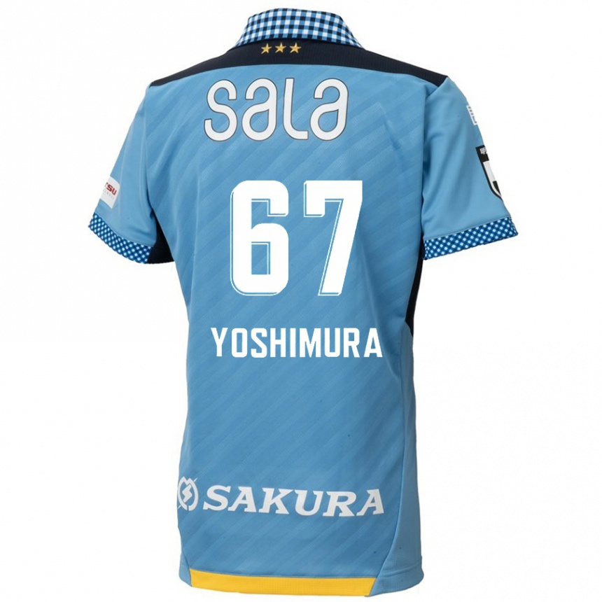 Vaikiškas Ryusei Yoshimura #67 Mėlyna Juoda Namų Marškinėliai 2024/25 T-Shirt