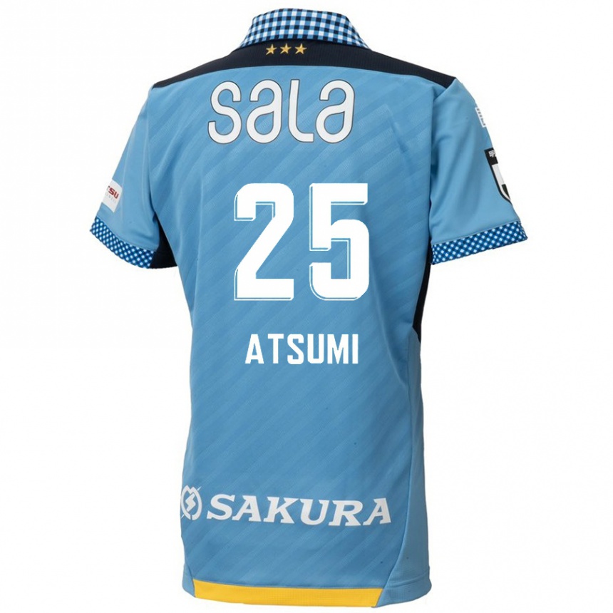 Vaikiškas Keita Atsumi #25 Mėlyna Juoda Namų Marškinėliai 2024/25 T-Shirt