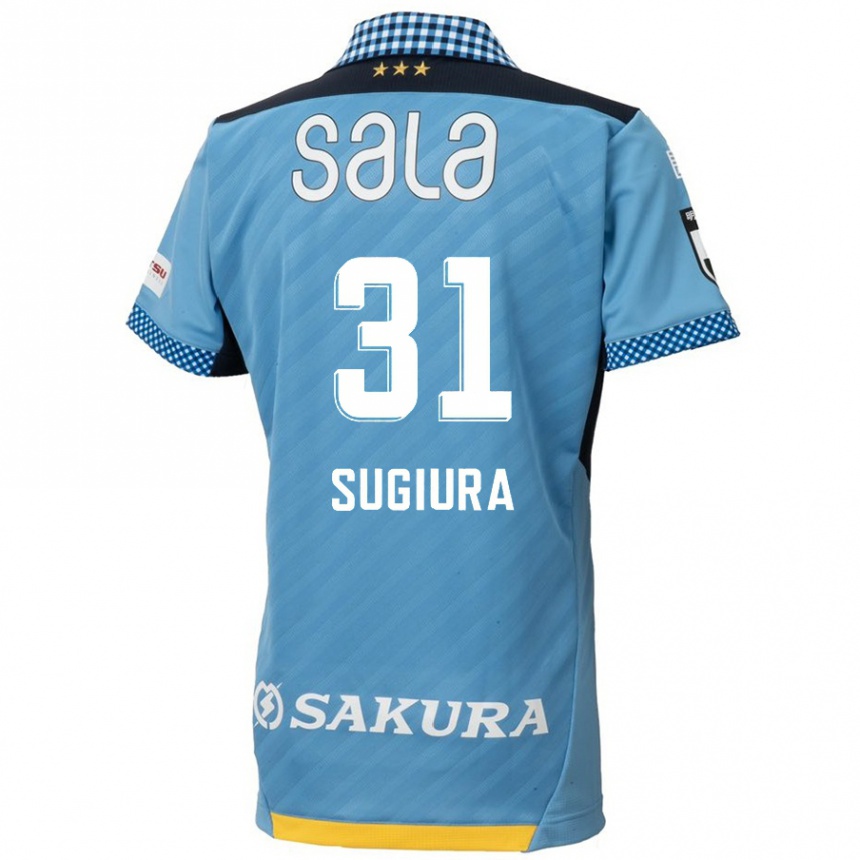 Vaikiškas Rinnosuke Sugiura #31 Mėlyna Juoda Namų Marškinėliai 2024/25 T-Shirt