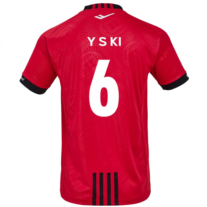 Vaikiškas Sung-Yueng Ki #6 Raudona Juoda Namų Marškinėliai 2024/25 T-Shirt