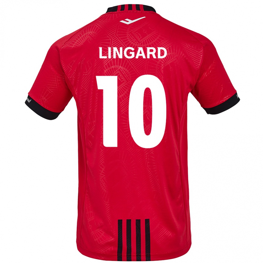 Vaikiškas Jesse Lingard #10 Raudona Juoda Namų Marškinėliai 2024/25 T-Shirt