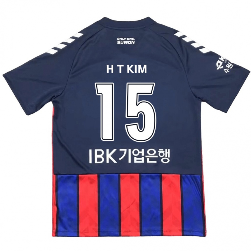 Vaikiškas Tae-Han Kim #15 Mėlyna Raudona Namų Marškinėliai 2024/25 T-Shirt