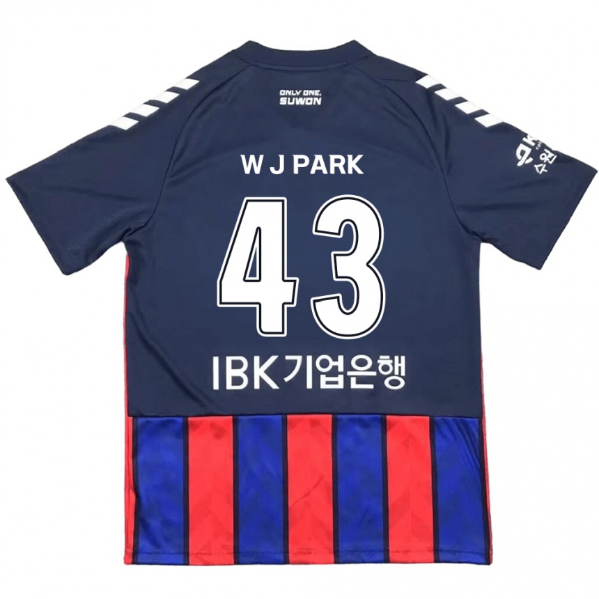 Vaikiškas Jin-Woo Park #43 Mėlyna Raudona Namų Marškinėliai 2024/25 T-Shirt