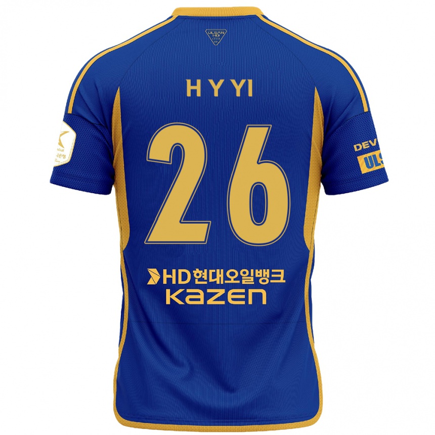 Vaikiškas Yong-Hyeon Yi #26 Mėlyna Geltona Namų Marškinėliai 2024/25 T-Shirt