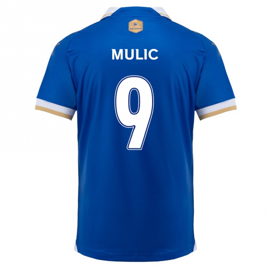 Vaikiškas Fejsal Mulic #9 Mėlyna Balta Namų Marškinėliai 2024/25 T-Shirt