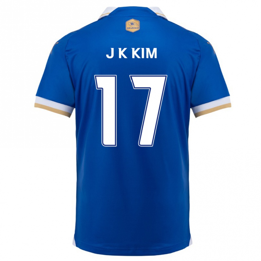 Vaikiškas Kyeong-Jung Kim #17 Mėlyna Balta Namų Marškinėliai 2024/25 T-Shirt