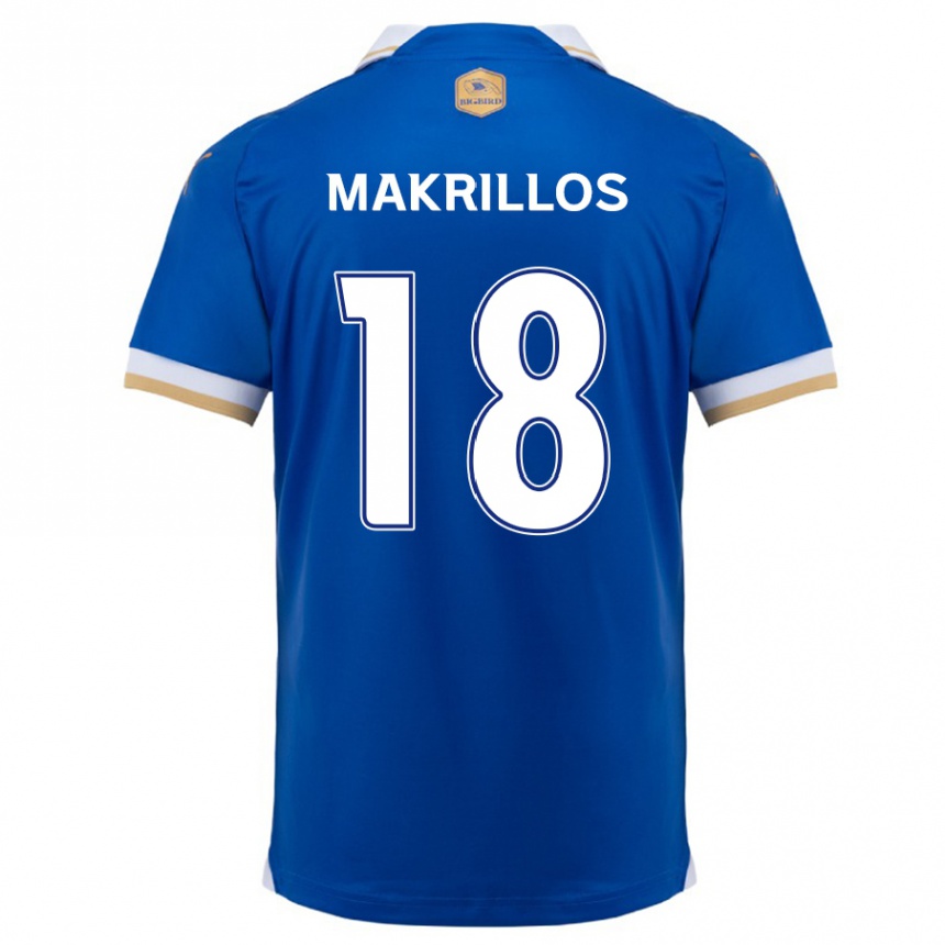 Vaikiškas Peter Makrillos #18 Mėlyna Balta Namų Marškinėliai 2024/25 T-Shirt