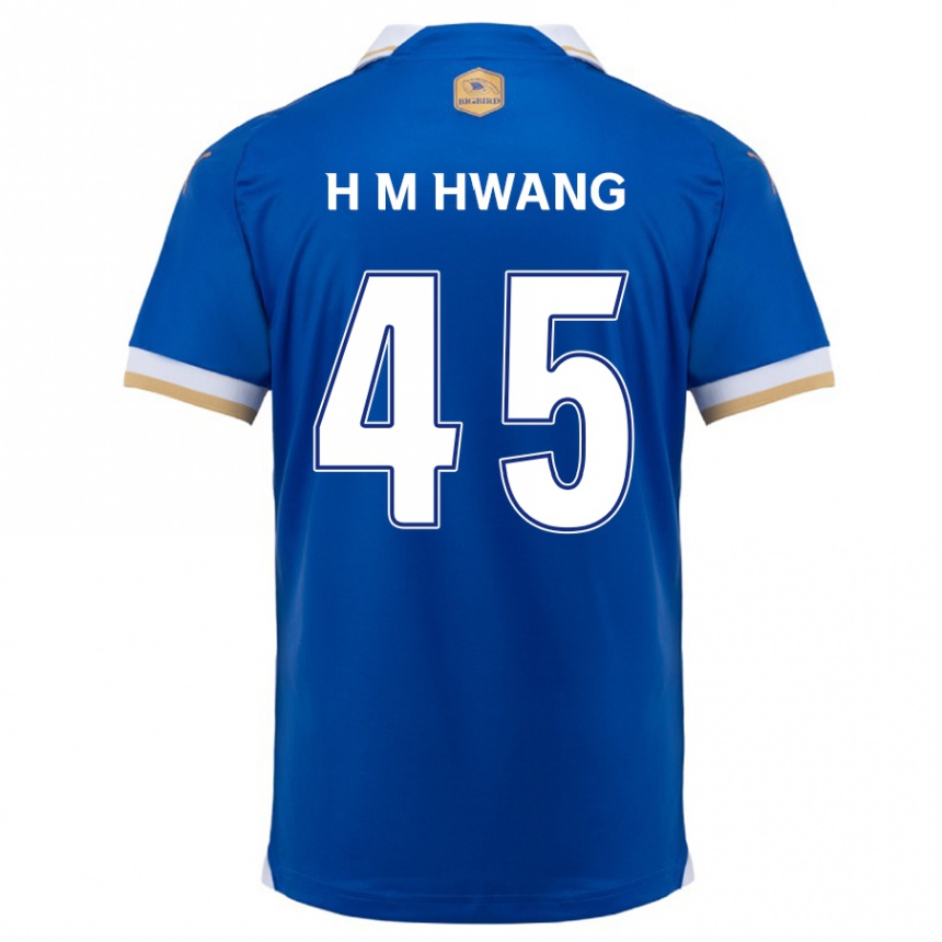 Vaikiškas Myung-Hyun Hwang #45 Mėlyna Balta Namų Marškinėliai 2024/25 T-Shirt