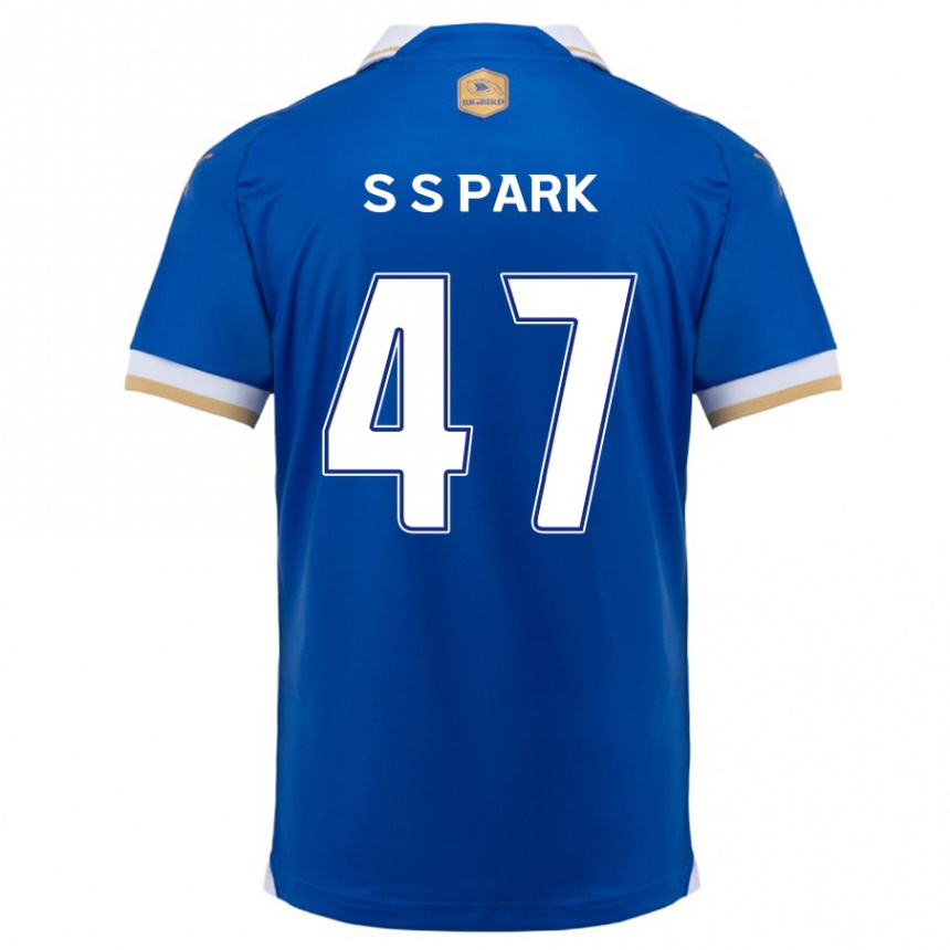 Vaikiškas Seung-Soo Park #47 Mėlyna Balta Namų Marškinėliai 2024/25 T-Shirt