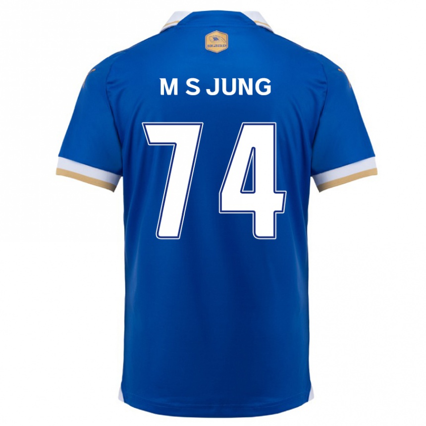 Vaikiškas Sung-Min Jung #74 Mėlyna Balta Namų Marškinėliai 2024/25 T-Shirt