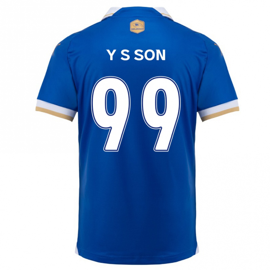 Vaikiškas Suk-Yong Son #99 Mėlyna Balta Namų Marškinėliai 2024/25 T-Shirt