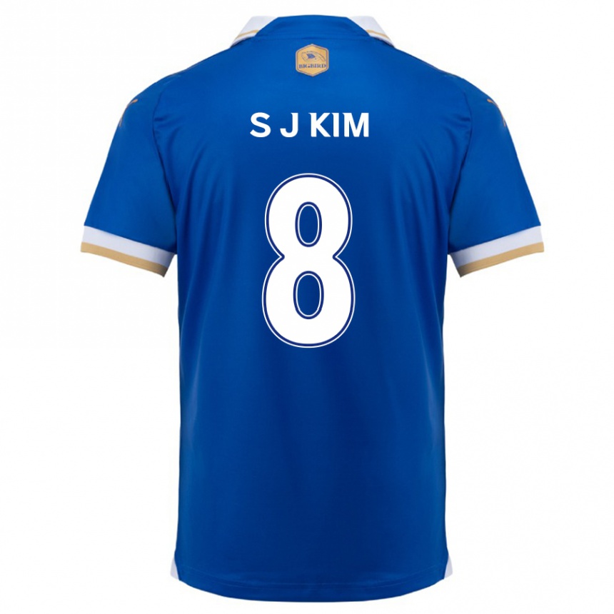 Vaikiškas Ji-Sung Kim #8 Mėlyna Balta Namų Marškinėliai 2024/25 T-Shirt