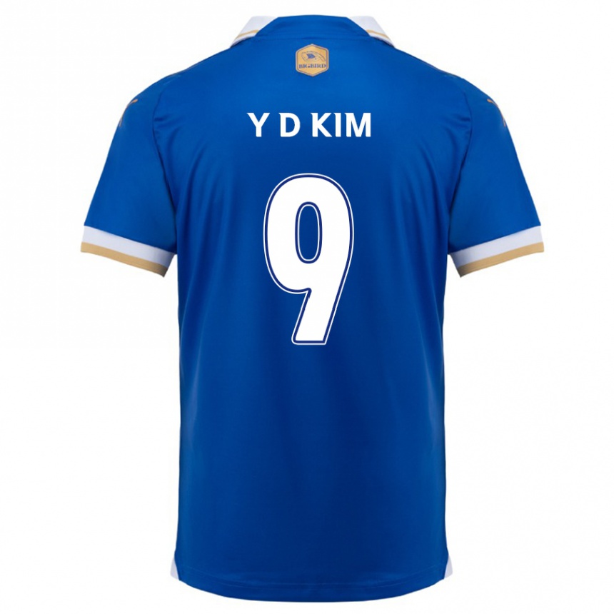 Vaikiškas Dong-Yeon Kim #9 Mėlyna Balta Namų Marškinėliai 2024/25 T-Shirt