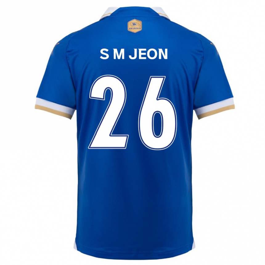 Vaikiškas Min-Seung Jeon #26 Mėlyna Balta Namų Marškinėliai 2024/25 T-Shirt