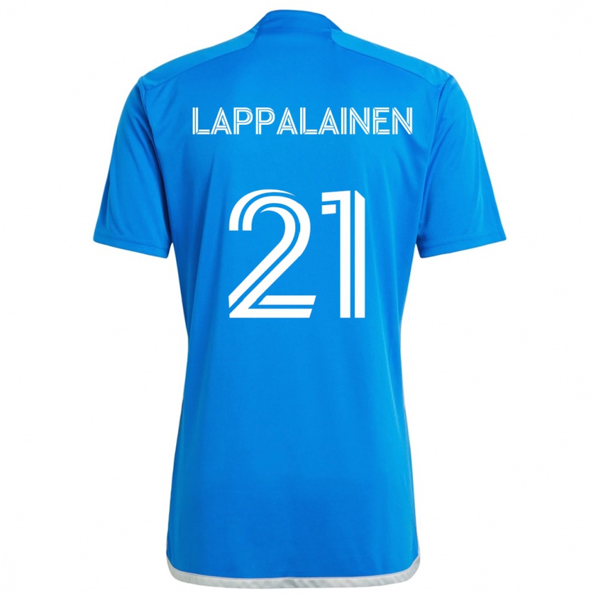 Vaikiškas Lassi Lappalainen #21 Mėlyna Balta Namų Marškinėliai 2024/25 T-Shirt