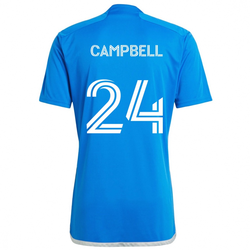 Vaikiškas George Campbell #24 Mėlyna Balta Namų Marškinėliai 2024/25 T-Shirt