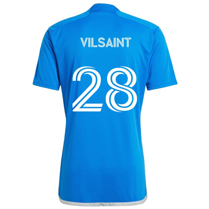 Vaikiškas Jules-Anthony Vilsaint #28 Mėlyna Balta Namų Marškinėliai 2024/25 T-Shirt