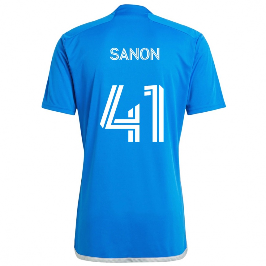 Vaikiškas Jérémy Sanon #41 Mėlyna Balta Namų Marškinėliai 2024/25 T-Shirt