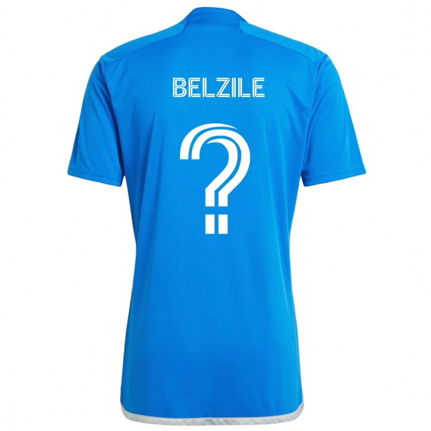 Vaikiškas Jean-Christophe Belzile #0 Mėlyna Balta Namų Marškinėliai 2024/25 T-Shirt