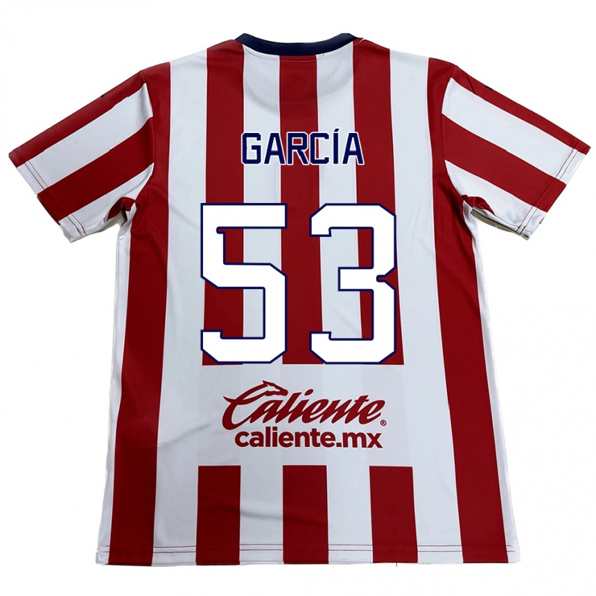 Vaikiškas Uziel García #53 Raudona Balta Namų Marškinėliai 2024/25 T-Shirt