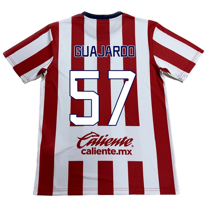 Vaikiškas Dylan Guajardo #57 Raudona Balta Namų Marškinėliai 2024/25 T-Shirt