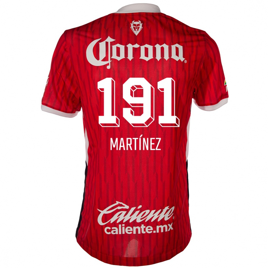 Vaikiškas Kevin Martínez #191 Raudona Balta Namų Marškinėliai 2024/25 T-Shirt