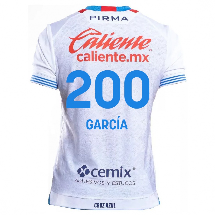 Vaikiškas Jorge García #200 Balta Mėlyna Išvykos Marškinėliai 2024/25 T-Shirt