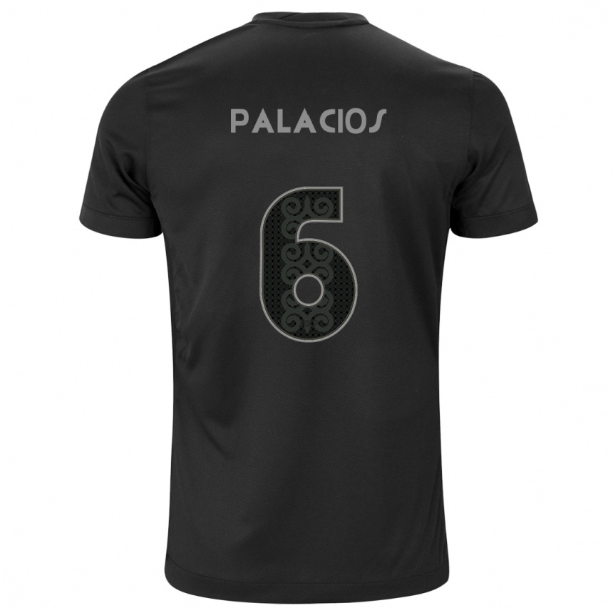 Vaikiškas Diego Palacios #6 Juoda Išvykos Marškinėliai 2024/25 T-Shirt