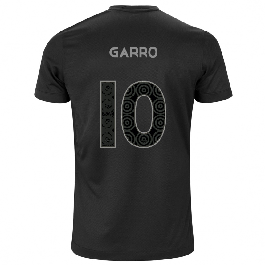 Vaikiškas Rodrigo Garro #10 Juoda Išvykos Marškinėliai 2024/25 T-Shirt