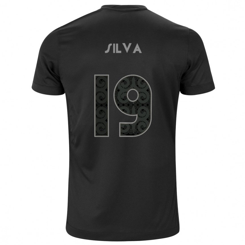 Vaikiškas Gustavo Silva #19 Juoda Išvykos Marškinėliai 2024/25 T-Shirt