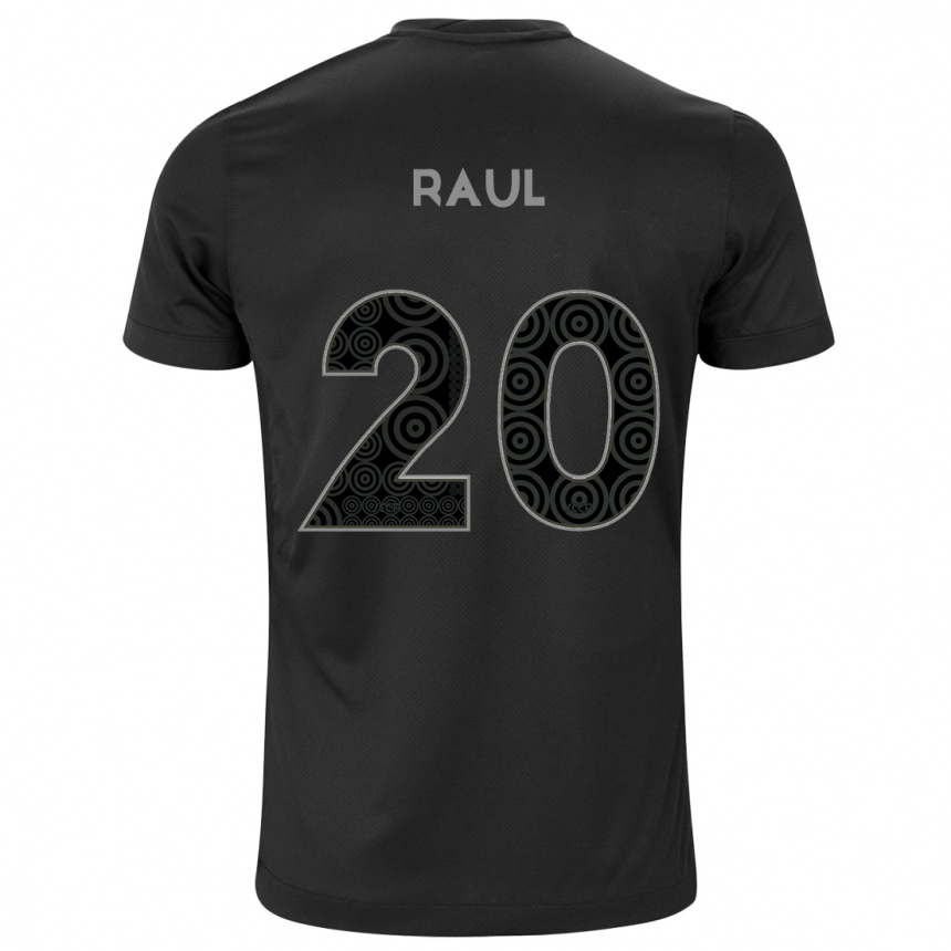 Vaikiškas Pedro Raul #20 Juoda Išvykos Marškinėliai 2024/25 T-Shirt