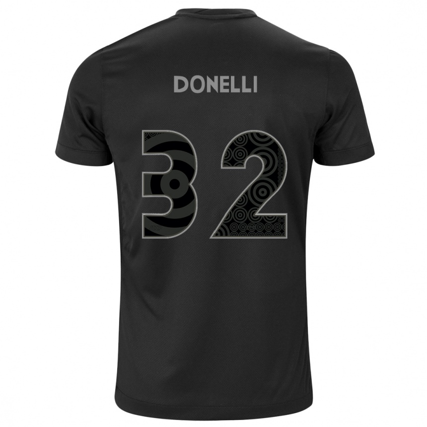 Vaikiškas Matheus Donelli #32 Juoda Išvykos Marškinėliai 2024/25 T-Shirt