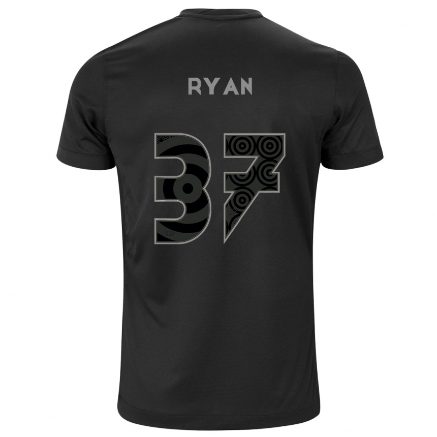 Vaikiškas Ryan #37 Juoda Išvykos Marškinėliai 2024/25 T-Shirt