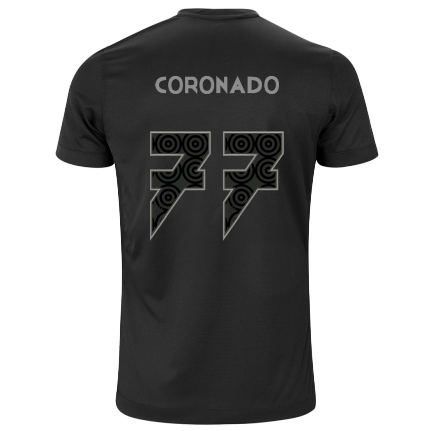 Vaikiškas Igor Coronado #77 Juoda Išvykos Marškinėliai 2024/25 T-Shirt