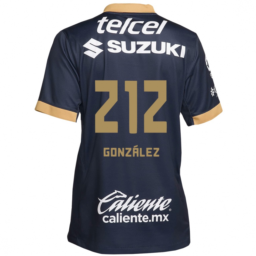 Vaikiškas José González #212 Obsidian Gold White Išvykos Marškinėliai 2024/25 T-Shirt