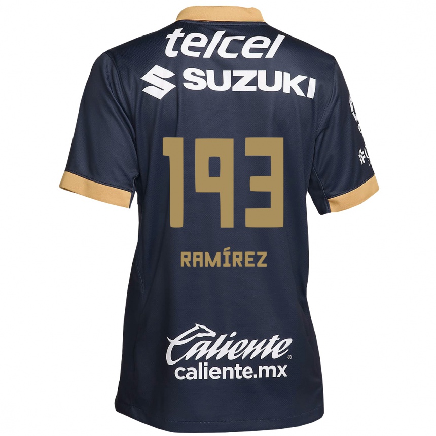 Vaikiškas Héctor Ramírez #193 Obsidian Gold White Išvykos Marškinėliai 2024/25 T-Shirt