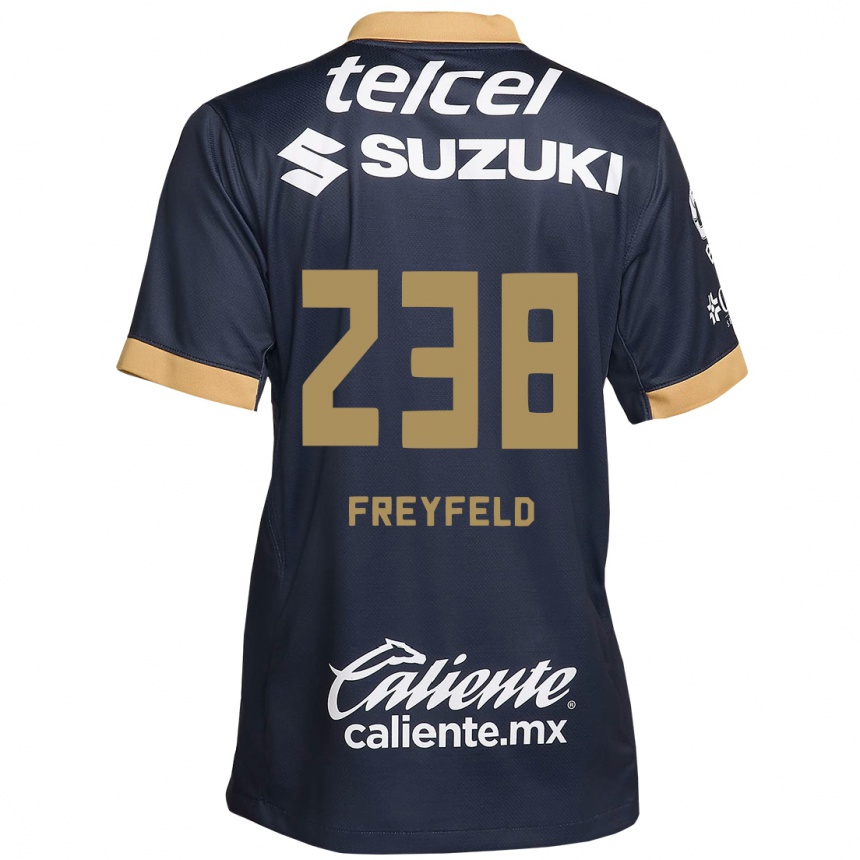 Vaikiškas Julián Freyfeld #238 Obsidian Gold White Išvykos Marškinėliai 2024/25 T-Shirt