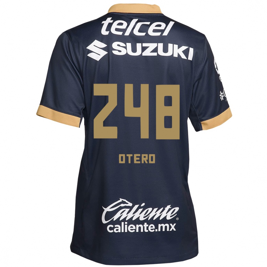 Vaikiškas Jonathan Otero #248 Obsidian Gold White Išvykos Marškinėliai 2024/25 T-Shirt