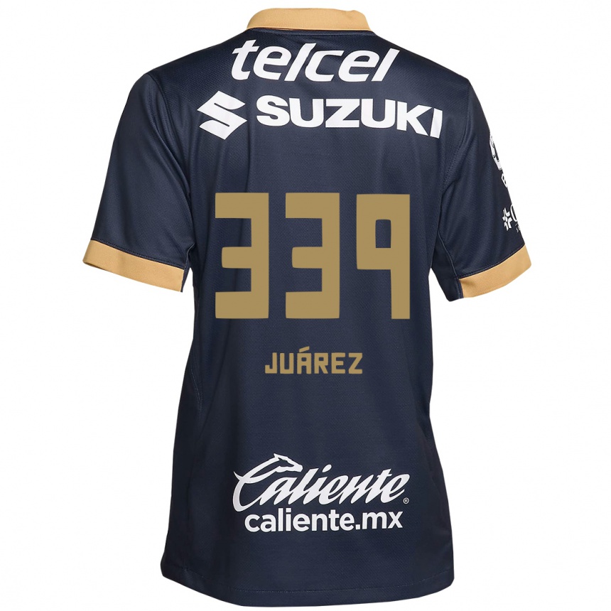 Vaikiškas Jonathan Juárez #339 Obsidian Gold White Išvykos Marškinėliai 2024/25 T-Shirt