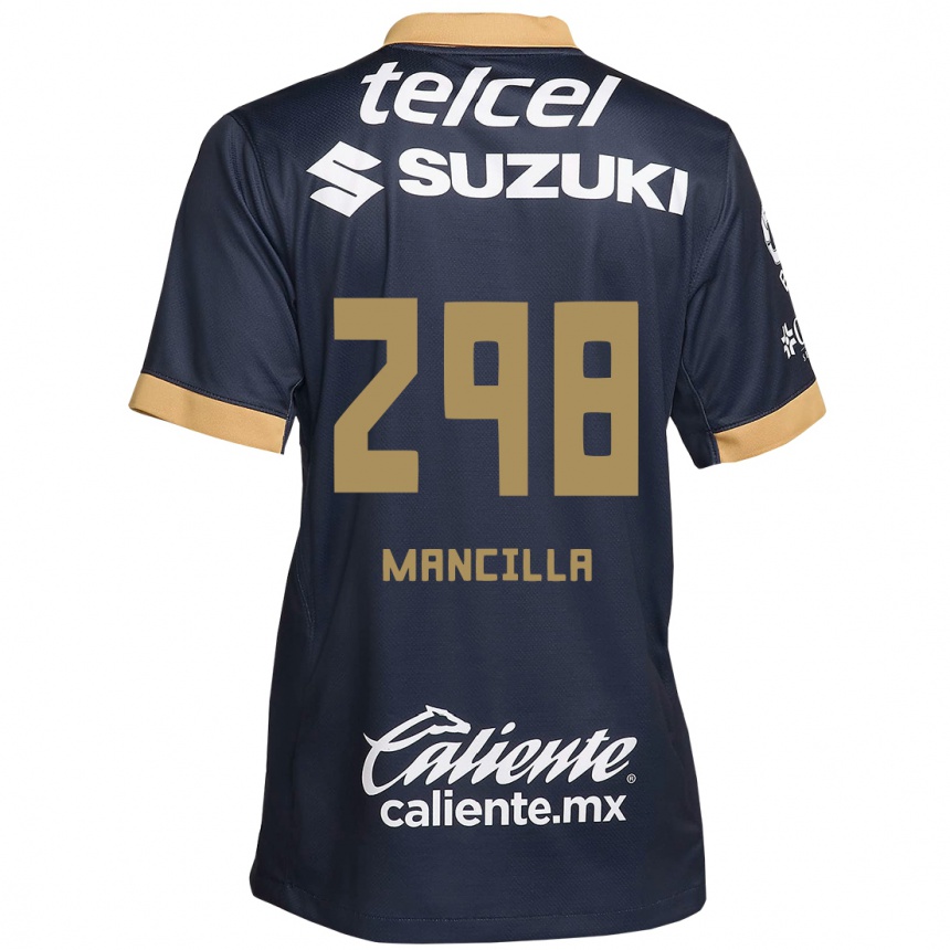 Vaikiškas José Mancilla #298 Obsidian Gold White Išvykos Marškinėliai 2024/25 T-Shirt