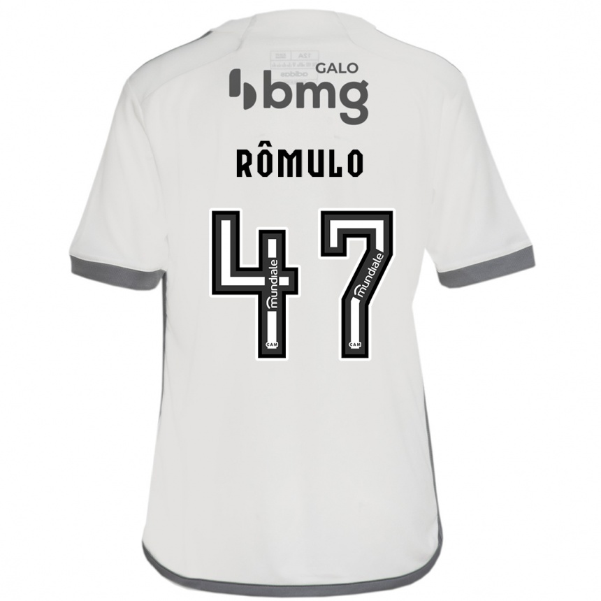 Vaikiškas Rômulo #47 Nespalvotas Išvykos Marškinėliai 2024/25 T-Shirt