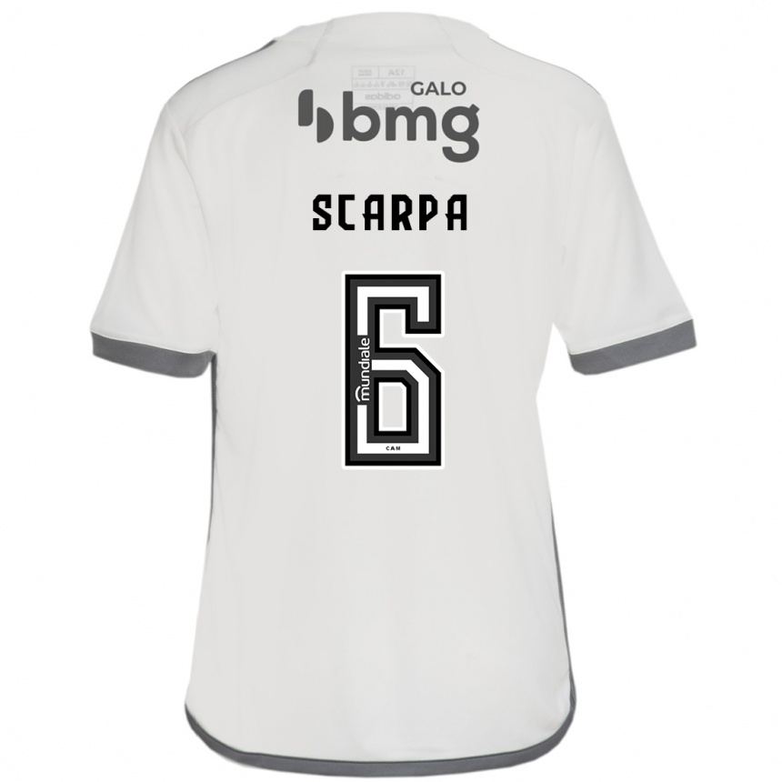 Vaikiškas Gustavo Scarpa #6 Nespalvotas Išvykos Marškinėliai 2024/25 T-Shirt