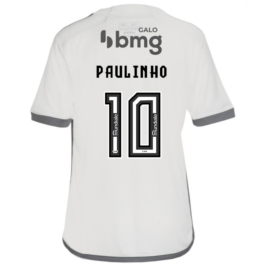 Vaikiškas Paulinho #10 Nespalvotas Išvykos Marškinėliai 2024/25 T-Shirt