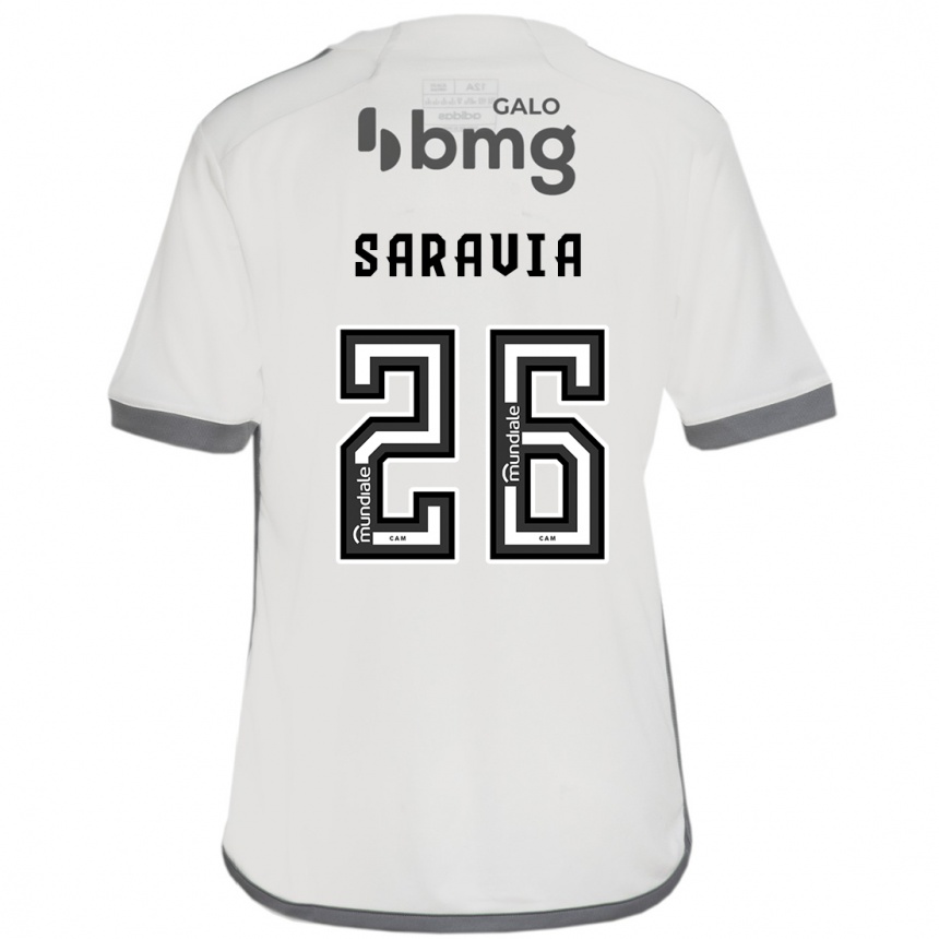 Vaikiškas Renzo Saravia #26 Nespalvotas Išvykos Marškinėliai 2024/25 T-Shirt