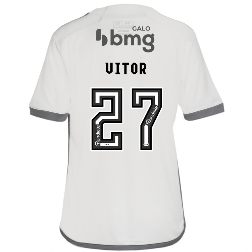 Vaikiškas Paulo Vitor #27 Nespalvotas Išvykos Marškinėliai 2024/25 T-Shirt