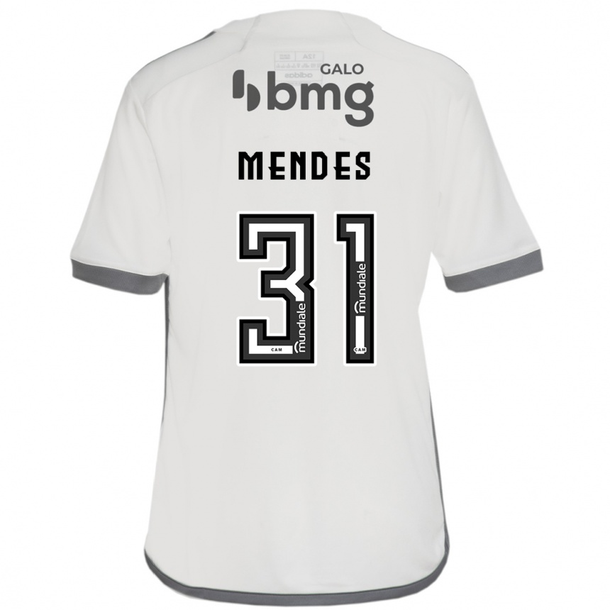 Vaikiškas Matheus Mendes #31 Nespalvotas Išvykos Marškinėliai 2024/25 T-Shirt