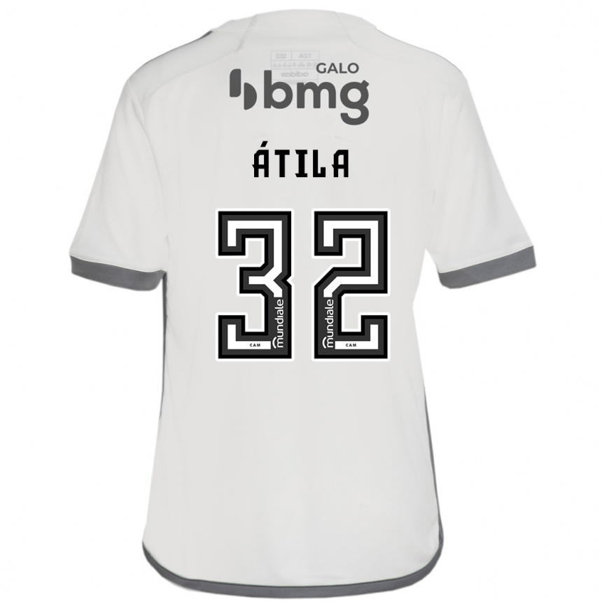 Vaikiškas Gabriel Átila #32 Nespalvotas Išvykos Marškinėliai 2024/25 T-Shirt