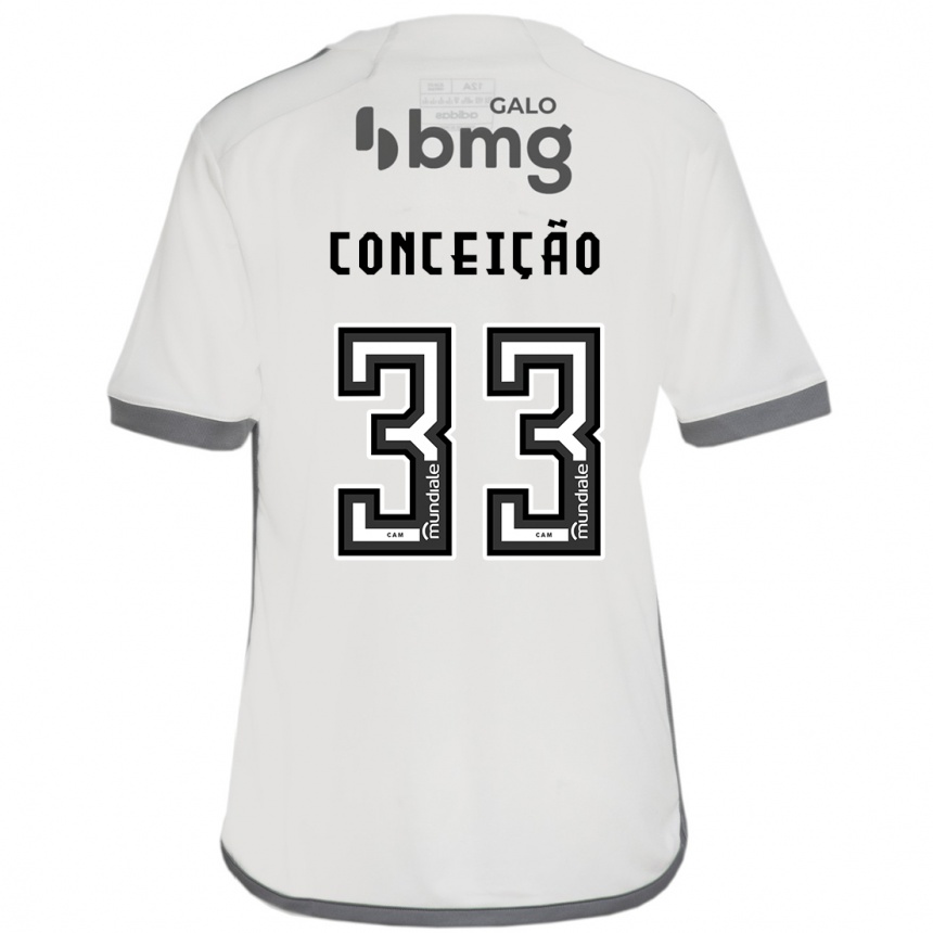 Vaikiškas Robert Conceição #33 Nespalvotas Išvykos Marškinėliai 2024/25 T-Shirt