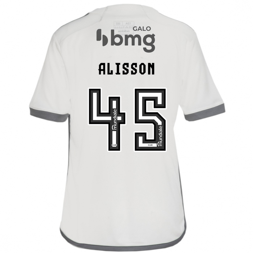 Vaikiškas Alisson #45 Nespalvotas Išvykos Marškinėliai 2024/25 T-Shirt