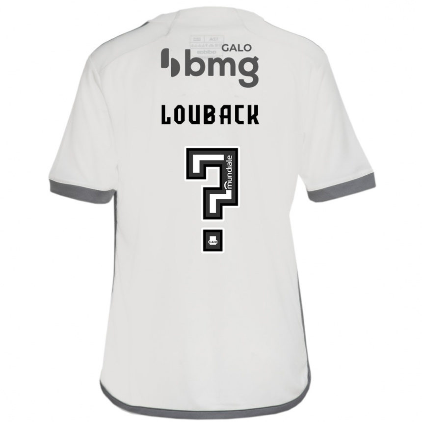 Vaikiškas Lucas Louback #0 Nespalvotas Išvykos Marškinėliai 2024/25 T-Shirt